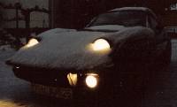 MARTINS RANCH Opel GT at night winter 